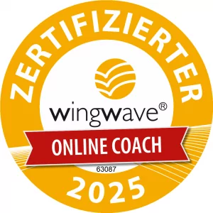 Siegel "zertifizierter Online Coach 2025"